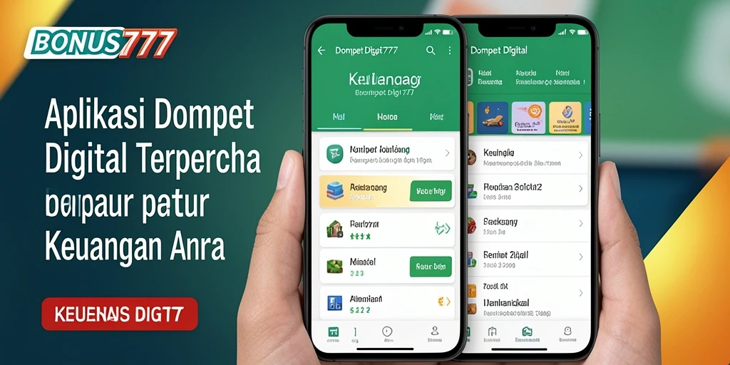 Tampilan antarmuka aplikasi BONUS777 yang sederhana dan fungsional.