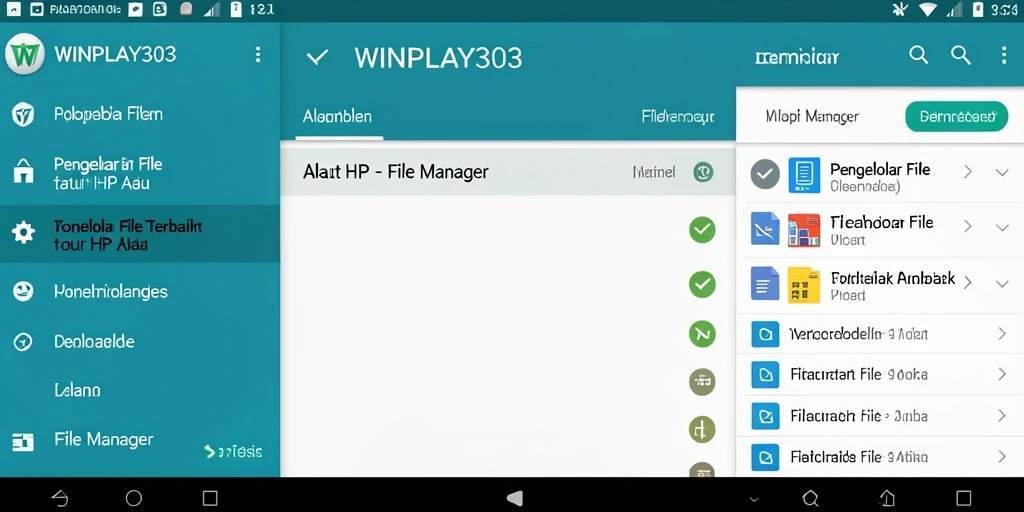 Antarmuka WINPLAY303 yang sederhana dan fungsional untuk pengelolaan file.