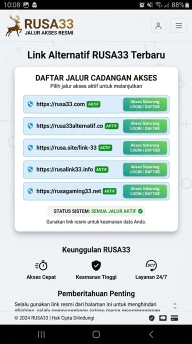 Tampilan link alternatif rusa33